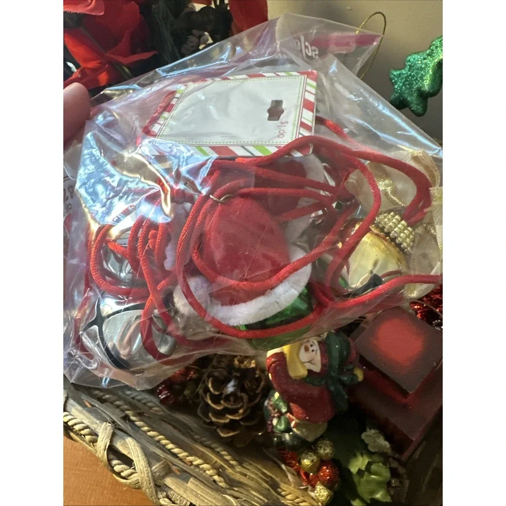Christmas Craft Accents, Picks, Ornaments, Bells, Pine Cones For Crafts And Deco